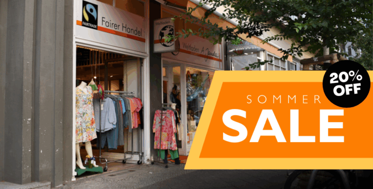 Sommer-Sale im Weltladen: 20 % auf faire Mode von Himalaya, Madness & Moshiki!