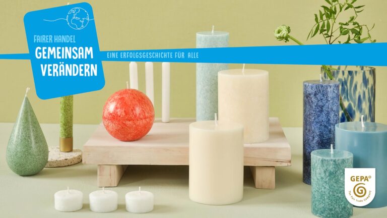 Stumpenkerzen & Kerzenvielfalt aus Fairem Handel – nachhaltig von Kapula, GEPA, Swazi & AKAR